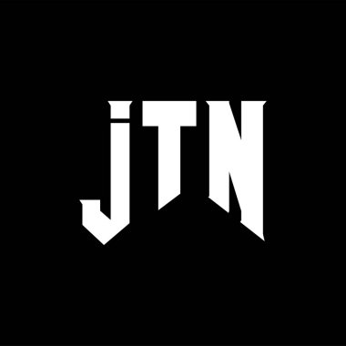 Teknoloji şirketi için JTN harf logosu tasarımı. JTN logo tasarımı siyah ve beyaz renk kombinasyonu. JTN logosu, JTN vektörü, JTN tasarımı, JTN simgesi, JTN alfabesi. JTN tipografi logosu tasarımı.