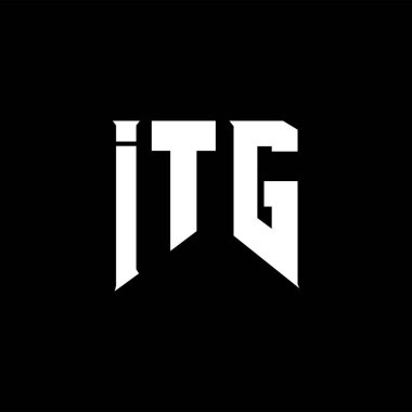 Teknoloji şirketi için ITG mektup logosu tasarımı. ITG logo tasarımı siyah ve beyaz renk kombinasyonu. ITG logosu, ITG vektörü, ITG tasarımı, ITG simgesi, ITG alfabesi. ITG tipografi logo tasarımı.