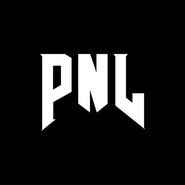Teknoloji şirketi için PNL mektup logosu tasarımı. PNL logo tasarımı siyah beyaz renk kombinasyonu. PNL logosu, PNL vektörü, PNL tasarımı, PNL simgesi, PNL alfabesi. PNL tipografi logosu tasarımı.