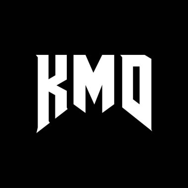 Teknoloji şirketi için KMD mektup logosu tasarımı. KMD logo tasarımı siyah ve beyaz renk kombinasyonu. KMD logosu, KMD vektörü, KMD tasarımı, KMD simgesi, KMD alfabesi. KMD tipografi logo tasarımı.