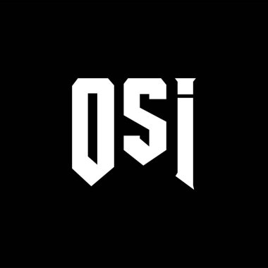 Teknoloji şirketi için CSI harf logosu tasarımı. CSI logo tasarımı siyah beyaz renk kombinasyonu. CSI logosu, CSI vektörü, CSI tasarımı, CSI simgesi, CSI alfabesi. OSI tipografi logo tasarımı.