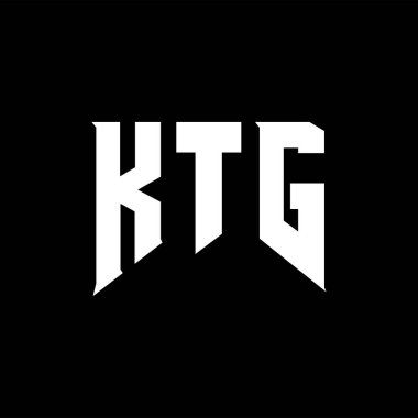 Teknoloji şirketi için KTG mektup logosu tasarımı. KTG logo tasarımı siyah ve beyaz renk kombinasyonu. KTG logosu, KTG vektörü, KTG tasarımı, KTG simgesi, KTG alfabesi. KTG tipografi logo tasarımı.