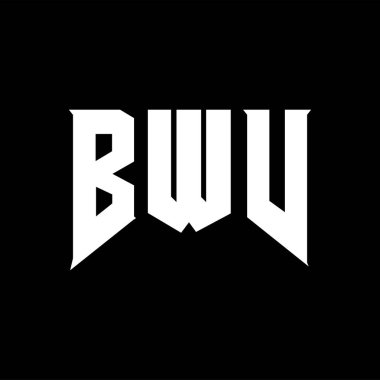 Teknoloji şirketi için BWV mektup logosu tasarımı. BWV logo tasarımı siyah ve beyaz renk kombinasyonu. BWV logosu, BWV vektörü, BWV tasarımı, BWV simgesi, BWV alfabesi. BWV tipografi logosu tasarımı.