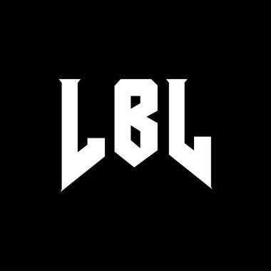 Teknoloji şirketi için LBL harf logosu tasarımı. LBL logo tasarımı siyah ve beyaz renk kombinasyonu. LBL logosu, LBL vektörü, LBL tasarımı, LBL simgesi, LBL alfabesi. LBL tipografi logosu tasarımı.