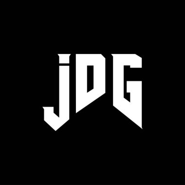 Teknoloji şirketi için JDG mektup logosu tasarımı. JDG logo tasarımı siyah ve beyaz renk kombinasyonu. JDG logosu, JDG vektörü, JDG tasarımı, JDG simgesi, JDG alfabesi. JDG tipografi logosu tasarımı.