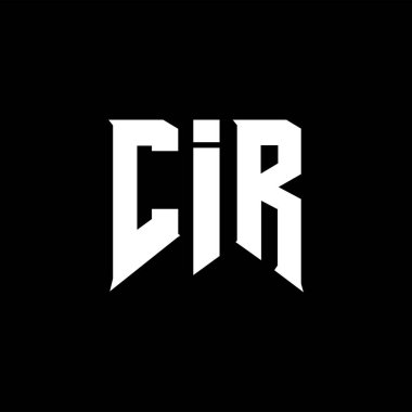 Teknoloji şirketi için CIR mektup logosu tasarımı. CIR logosu siyah-beyaz renk kombinasyonu tasarladı. CIR logosu, CIR vektörü, CIR tasarımı, CIR simgesi, CIR alfabesi. CIR tipografi logosu tasarımı.