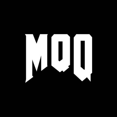 Teknoloji şirketi için MQQ harf logosu tasarımı. MQQ logo tasarımı siyah ve beyaz renk kombinasyonu. MQQ logosu, MQQ vektörü, MQQ tasarımı, MQQ simgesi, MQQ alfabesi. MQQ tipografi logosu tasarımı.