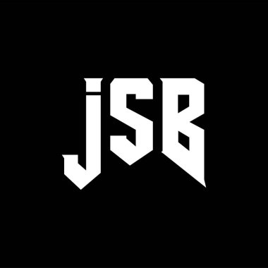 Teknoloji şirketi için JSB mektup logosu tasarımı. JSB logo tasarımı siyah ve beyaz renk kombinasyonu. JSB logosu, JSB vektörü, JSB tasarımı, JSB simgesi, JSB alfabesi. JSB tipografi logosu tasarımı.