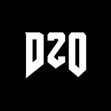 Teknoloji şirketi için DZO harf logosu tasarımı. DZO logosu siyah-beyaz renk kombinasyonu tasarladı. DZO logosu, DZO vektörü, DZO tasarımı, DZO simgesi, DZO alfabesi. DZO tipografi logosu tasarımı.