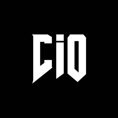 Teknoloji şirketi için CIO mektup logosu tasarımı. CIO logosu siyah-beyaz renk kombinasyonu tasarladı. CIO logosu, CIO vektörü, CIO tasarımı, CIO simgesi, CIO alfabesi. CIO tipografi logosu tasarımı.