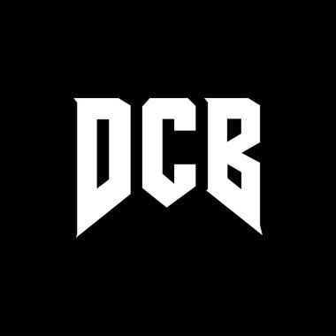 Teknoloji şirketi için DCB mektup logosu tasarımı. DCB logo tasarımı siyah ve beyaz renk kombinasyonu. DCB logosu, DCB vektörü, DCB tasarımı, DCB simgesi, DCB alfabesi. DCB tipografi logosu tasarımı.