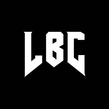 Teknoloji şirketi için LBC mektup logosu tasarımı. LBC logo tasarımı siyah ve beyaz renk kombinasyonu. LBC logosu, LBC vektörü, LBC tasarımı, LBC simgesi, LBC alfabesi. LBC tipografi logosu tasarımı.