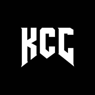 Teknoloji şirketi için KCC mektup logosu tasarımı. KCC logo tasarımı siyah ve beyaz renk kombinasyonu. KCC logosu, KCC vektörü, KCC tasarımı, KCC simgesi, KCC alfabesi. KCC tipografi logo tasarımı.