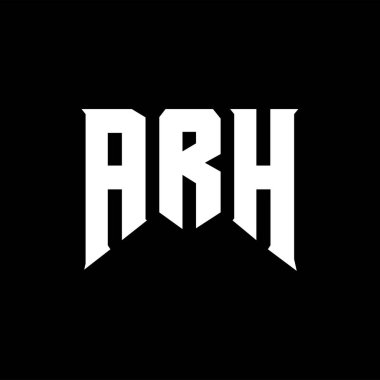 Teknoloji şirketi için ARH mektup logosu tasarımı. ARH logosu siyah ve beyaz renk kombinasyonu tasarladı. ARH logosu, ARH vektörü, ARH dizaynı, ARH simgesi, ARH alfabesi. ARH tipografi logo tasarımı.