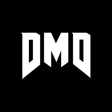 Teknoloji şirketi için DMD mektup logosu tasarımı. DMD logo tasarımı siyah ve beyaz renk kombinasyonu. DMD logosu, DMD vektörü, DMD tasarımı, DMD simgesi, DMD alfabesi. DMD tipografi logosu tasarımı.