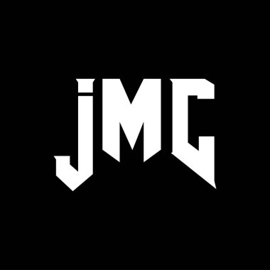 Teknoloji şirketi için JMC mektup logosu tasarımı. JMC logo tasarımı siyah ve beyaz renk kombinasyonu. JMC logosu, JMC vektörü, JMC tasarımı, JMC simgesi, JMC alfabesi. JMC tipografi logosu tasarımı.