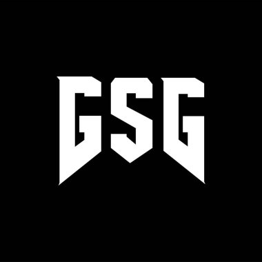 Teknoloji şirketi için GSG harf logosu tasarımı. GSG logo tasarımı siyah ve beyaz renk kombinasyonu. GSG logosu, GSG vektörü, GSG tasarımı, GSG simgesi, GSG alfabesi. GSG tipografi logo tasarımı.