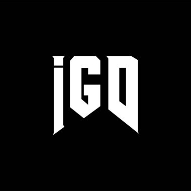 Teknoloji şirketi için IGD harf logosu tasarımı. IGD logo tasarımı siyah ve beyaz renk kombinasyonu. IGD logosu, IGD vektörü, IGD tasarımı, IGD simgesi, IGD alfabesi. IGD tipografi logosu tasarımı.
