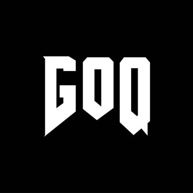 GOQ teknoloji şirketi için logo tasarımı. GOQ logo tasarımı siyah ve beyaz renk kombinasyonu. GOQ logosu, GOQ vektörü, GOQ tasarımı, GOQ simgesi, GOQ alfabesi. GOQ tipografi logo tasarımı.