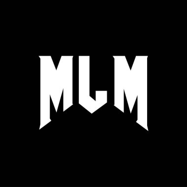 Teknoloji şirketi için MLM mektup logosu tasarımı. MLM logo tasarımı siyah ve beyaz renk kombinasyonu. MLM logosu, MLM vektörü, MLM tasarımı, MLM simgesi, MLM alfabesi. MLM tipografi logosu tasarımı.
