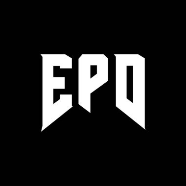 Teknoloji şirketi için EPD mektup logosu tasarımı. EPD logosu siyah-beyaz renk kombinasyonu tasarladı. EPD logosu, EPD vektörü, EPD tasarımı, EPD simgesi, EPD alfabesi. EPD tipografi logosu tasarımı.