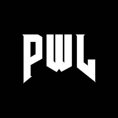 Teknoloji şirketi için PWL mektup logosu tasarımı. PWL logo tasarımı siyah ve beyaz renk kombinasyonu. PWL logosu, PWL vektörü, PWL tasarımı, PWL simgesi, PWL alfabesi. PWL tipografi logosu tasarımı.