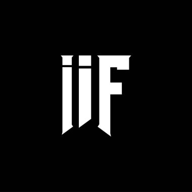 Teknoloji şirketi için IIF mektup logosu tasarımı. IIF logosu siyah-beyaz renk kombinasyonu tasarladı. IIF logosu, IIF vektörü, IIF tasarımı, IIF simgesi, IIF alfabesi. IIF tipografi logosu tasarımı.