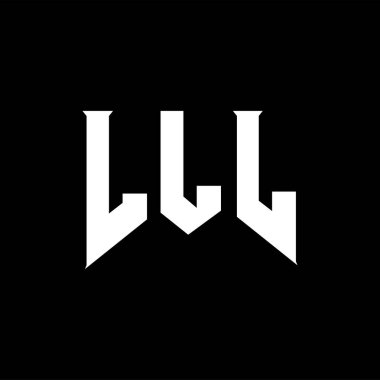 Teknoloji şirketi için LLL mektup logosu tasarımı. LLL logo tasarımı siyah ve beyaz renk kombinasyonu. LLL logosu, LLL vektörü, LLL tasarımı, LLL simgesi, LLL alfabesi. LLL tipografi logosu tasarımı.