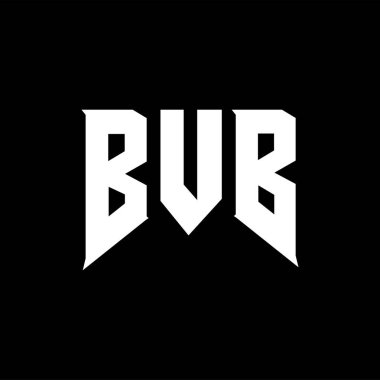 Teknoloji şirketi için BVB harf logosu tasarımı. BVB logo tasarımı siyah ve beyaz renk kombinasyonu. BVB logosu, BVB vektörü, BVB tasarımı, BVB simgesi, BVB alfabesi. BVB tipografi logosu tasarımı.