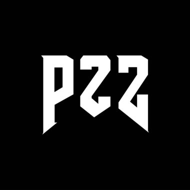 Teknoloji şirketi için PZZ harf logosu tasarımı. PZZ logosu siyah ve beyaz renk kombinasyonu tasarladı. PZZ logosu, PZZ vektörü, PZZ tasarımı, PZZ simgesi, PZZ alfabesi. PZZ tipografi logosu tasarımı.
