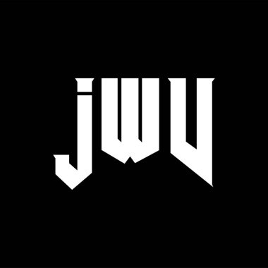 Teknoloji şirketi için JWV mektup logosu tasarımı. JWV logo tasarımı siyah ve beyaz renk kombinasyonu. JWV logosu, JWV vektörü, JWV tasarımı, JWV simgesi, JWV alfabesi. JWV tipografi logosu tasarımı.