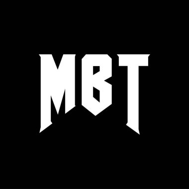 Teknoloji şirketi için MBT harf logosu tasarımı. MBT logo tasarımı siyah ve beyaz renk kombinasyonu. MBT logosu, MBT vektörü, MBT dizaynı, MBT simgesi, MBT alfabesi. MBT tipografi logosu tasarımı.