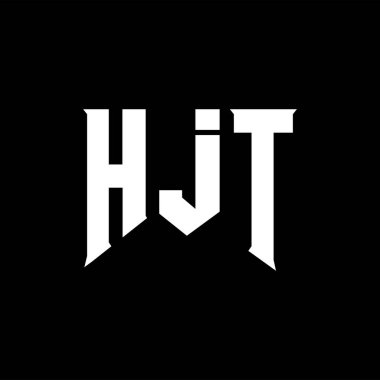 Teknoloji şirketi için HJT mektup logosu tasarımı. HJT logo tasarımı siyah ve beyaz renk kombinasyonu. HJT logosu, HJT vektörü, HJT dizaynı, HJT simgesi, HJT alfabesi. HJT tipografi logosu tasarımı.