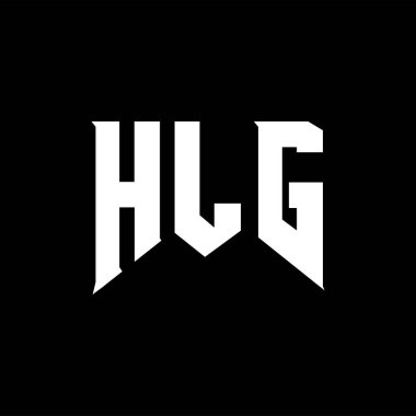 Teknoloji şirketi için HLG harf logosu tasarımı. HLG logo tasarımı siyah ve beyaz renk kombinasyonu. HLG logosu, HLG vektörü, HLG tasarımı, HLG simgesi, HLG alfabesi. HLG tipografi logosu tasarımı.