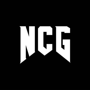 Teknoloji şirketi için NCG mektup logosu tasarımı. NCG logosu siyah-beyaz renk kombinasyonu tasarladı. NCG logosu, NCG vektörü, NCG tasarımı, NCG simgesi, NCG alfabesi. NCG tipografi logosu tasarımı.