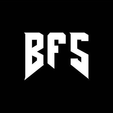Teknoloji şirketi için BFS mektup logosu tasarımı. BFS logo tasarımı siyah ve beyaz renk kombinasyonu. BFS logosu, BFS vektörü, BFS dizaynı, BFS simgesi, BFS alfabesi. BFS tipografi logosu tasarımı.