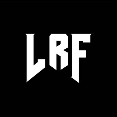 Teknoloji şirketi için LRF mektup logosu tasarımı. LRF logo tasarımı siyah ve beyaz renk kombinasyonu. LRF logosu, LRF vektörü, LRF tasarımı, LRF simgesi, LRF alfabesi. LRF tipografi logosu tasarımı.