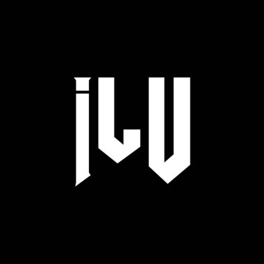 Teknoloji şirketi için ILU mektup logosu tasarımı. ILU logosu siyah-beyaz renk kombinasyonu tasarladı. ILU logosu, ILU vektörü, ILU tasarımı, ILU simgesi, ILU alfabesi. ILU tipografi logosu tasarımı.
