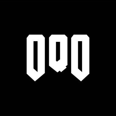 Teknoloji şirketi için OQO harf logosu tasarımı. OQO logo tasarımı siyah ve beyaz renk kombinasyonu. OQO logosu, OQO vektörü, OQO tasarımı, OQO simgesi, OQO alfabesi. OQO tipografi logosu tasarımı.