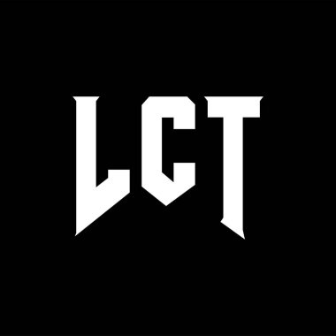 Teknoloji şirketi için LCT mektup logosu tasarımı. LCT logo tasarımı siyah ve beyaz renk kombinasyonu. LCT logosu, LCT vektörü, LCT tasarımı, LCT simgesi, LCT alfabesi. LCT tipografi logosu tasarımı.