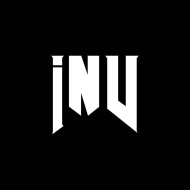 Teknoloji şirketi için INV mektup logosu tasarımı. INV logosu siyah ve beyaz renk kombinasyonu tasarladı. INV logosu, INV vektörü, INV tasarımı, INV simgesi, INV alfabesi. INV tipografi logosu tasarımı.