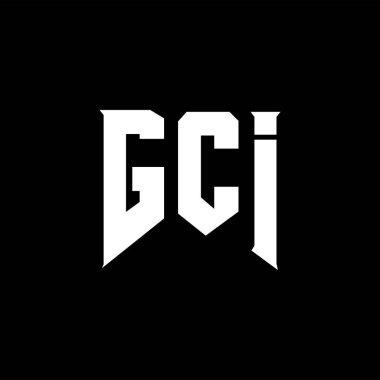 Teknoloji şirketi için GCI harf logosu tasarımı. GCI logo tasarımı siyah ve beyaz renk kombinasyonu. GCI logosu, GCI vektörü, GCI tasarımı, GCI simgesi, GCI alfabesi. GCI tipografi logosu tasarımı.