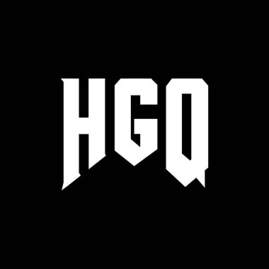 Teknoloji şirketi için HGQ mektup logosu tasarımı. Karargah logosu siyah-beyaz renk kombinasyonu tasarladı. Karargah logosu, HGQ vektörü, HGQ dizaynı, HGQ simgesi, HGQ alfabesi. Karargah tipografi logosu tasarımı.