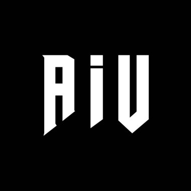 Teknoloji şirketi için AIU mektup logosu tasarımı. AIU logo tasarımı siyah ve beyaz renk kombinasyonu. AIU logosu, AIU vektörü, AIU tasarımı, AIU simgesi, AIU alfabesi. AIU tipografi logosu tasarımı.