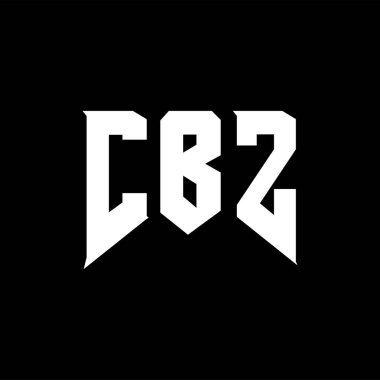 Teknoloji şirketi için CBZ harf logosu tasarımı. CBZ logo tasarımı siyah ve beyaz renk kombinasyonu. CBZ logosu, CBZ vektörü, CBZ tasarımı, CBZ simgesi, CBZ alfabesi. CBZ tipografi logosu tasarımı.