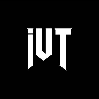 Teknoloji şirketi için IUT harf logosu tasarımı. IUT logosu siyah ve beyaz renk kombinasyonu tasarladı. IUT logosu, IUT vektörü, IUT tasarımı, IUT simgesi, IUT alfabesi. IUT tipografi logosu tasarımı.