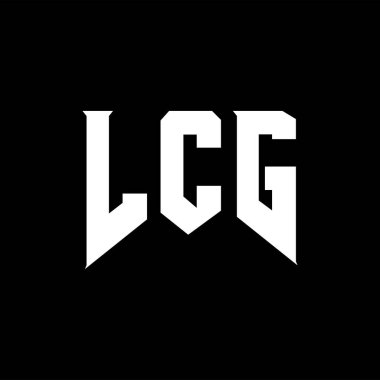 Teknoloji şirketi için LCG harf logosu tasarımı. LCG logo tasarımı siyah ve beyaz renk kombinasyonu. LCG logosu, LCG vektörü, LCG tasarımı, LCG simgesi, LCG alfabesi. LCG tipografi logo tasarımı.
