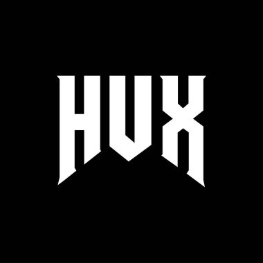 Teknoloji şirketi için HVX harf logosu tasarımı. HVX logo tasarımı siyah ve beyaz renk kombinasyonu. HVX logosu, HVX vektörü, HVX tasarımı, HVX simgesi, HVX alfabesi. HVX tipografi logosu tasarımı.