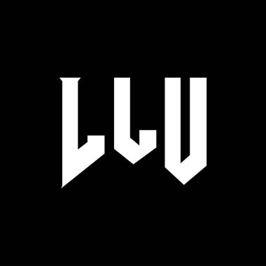 Teknoloji şirketi için LLU mektup logosu tasarımı. LLU logo tasarımı siyah ve beyaz renk kombinasyonu. LLU logosu, LLU vektörü, LLU tasarımı, LLU simgesi, LLU alfabesi. LLU tipografi logosu tasarımı.