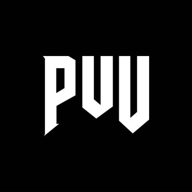 PUU teknoloji şirketi için mektup logosu tasarımı. PUU logo tasarımı siyah-beyaz renk kombinasyonu. PUU logosu, PUU vektörü, PUU tasarımı, PUU simgesi, PUU alfabesi. PUU tipografi logosu tasarımı.